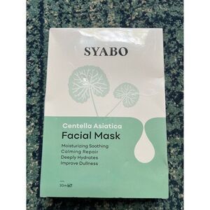 NIB! SYABO Centella Asiatica Hydrating Moisturizing Soothing Face Mask x 7